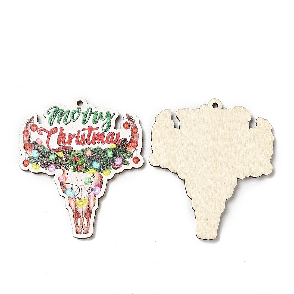 PandaHall Single Face Christmas Printed Wood Big Pendants, Cattle Head Charms with Merry Christmas, Colorful, 55x47.5x2.5mm, Hole: 2mm Wood..., Green
PandaHall Single Face Christmas Printed Wood Big Pendants, Cattle Head Charms with Merry Christmas, Colorful, 55x47.5x2.5mm, Hole: 2mm Wood..., Green