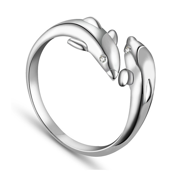 PandaHall SHEGRACE Newest Vogue Design Dolphin 925 Sterling Silver Cuff Rings, Open Rings, Silver, 16mm Sterling Silver Silver
PandaHall SHEGRACE Newest Vogue Design Dolphin 925 Sterling Silver Cuff Rings, Open Rings, Silver, 16mm Sterling Silver Silver