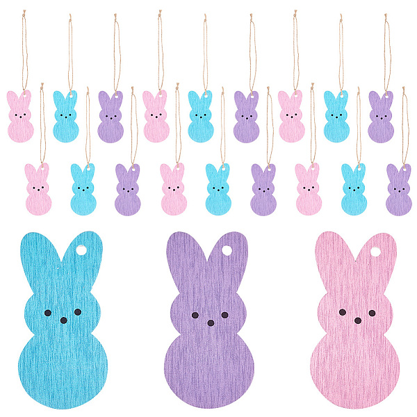PandaHall Olycraft 3 Bags 3 Colors Easter Theme Wooden Pendant Decorations, Hemp Rope Hanging Ornaments, Rabbit, Mixed Color, 88x40x3mm..., Multicolor
PandaHall Olycraft 3 Bags 3 Colors Easter Theme Wooden Pendant Decorations, Hemp Rope Hanging Ornaments, Rabbit, Mixed Color, 88x40x3mm..., Multicolor