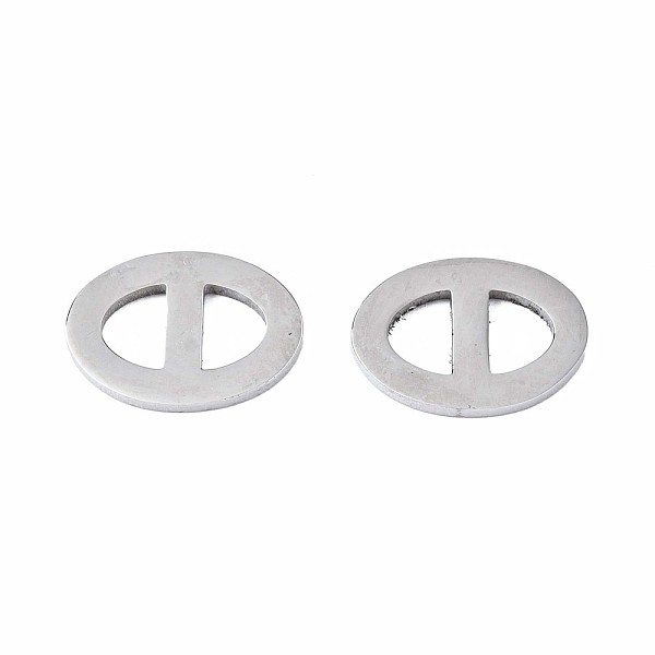 PandaHall 201 Stainless Steel Links Connectors, Oval, Stainless Steel Color, 11x8x1mm, Hole: 3x3.5mm 201 Stainless Steel Oval
PandaHall 201 Stainless Steel Links Connectors, Oval, Stainless Steel Color, 11x8x1mm, Hole: 3x3.5mm 201 Stainless Steel Oval