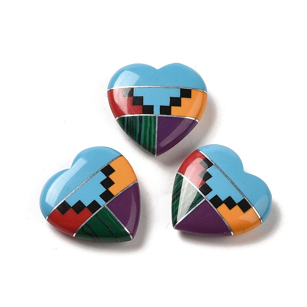 PandaHall Assembled Synthetic Turquoise & Malachite & Synthetic Mixed Stone Heart Beads, Half Drilled, Mixed Dyed and Undyed, Colorful...
PandaHall Assembled Synthetic Turquoise & Malachite & Synthetic Mixed Stone Heart Beads, Half Drilled, Mixed Dyed and Undyed, Colorful...