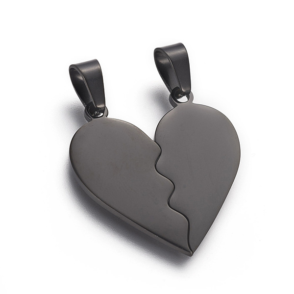 PandaHall 304 Stainless Steel Split Pendants, Valentine's Day Jewelry, Double Heart, Electrophoresis Black, 26x25.5x1.4mm, Hole: 4x7mm 304...
PandaHall 304 Stainless Steel Split Pendants, Valentine's Day Jewelry, Double Heart, Electrophoresis Black, 26x25.5x1.4mm, Hole: 4x7mm 304...