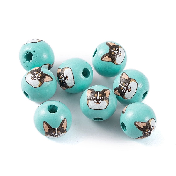 PandaHall Wood European Beads, Round with Dog Pattern, Turquoise, 16x15mm, Hole: 4.5mm Wood Round Green
PandaHall Wood European Beads, Round with Dog Pattern, Turquoise, 16x15mm, Hole: 4.5mm Wood Round Green