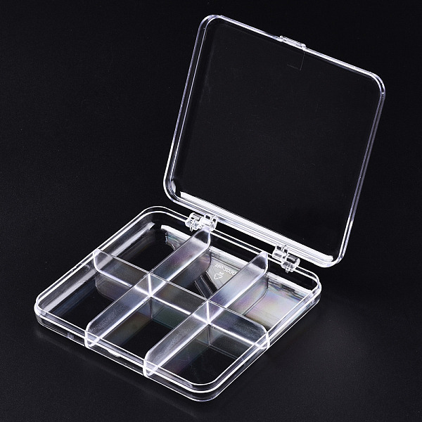 PandaHall Polystyrene Bead Storage Containers, 6 Compartments Organizer Boxes, with Hinged Lid, Rectangle, Clear, 10.8x9.8x1.75cm...
PandaHall Polystyrene Bead Storage Containers, 6 Compartments Organizer Boxes, with Hinged Lid, Rectangle, Clear, 10.8x9.8x1.75cm...