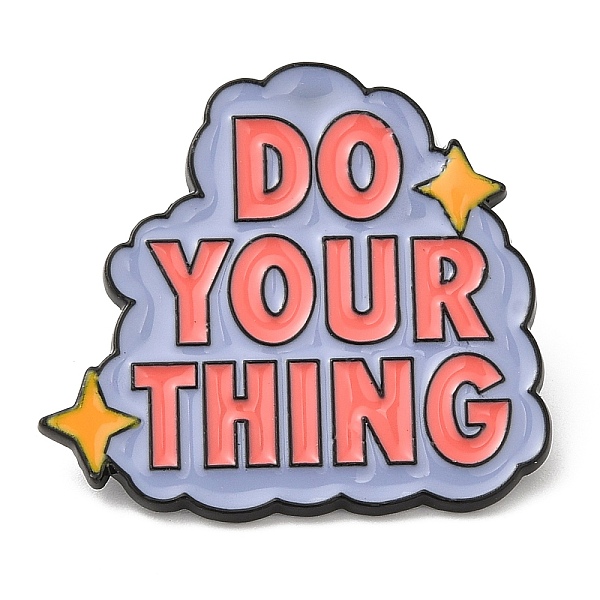 PandaHall Alloy Enamel Pins, Word Do Your Thing Brooches, Electrophoresis Black, Salmon, 28.5x30.5x1.5mm Alloy+Enamel Word Red
PandaHall Alloy Enamel Pins, Word Do Your Thing Brooches, Electrophoresis Black, Salmon, 28.5x30.5x1.5mm Alloy+Enamel Word Red