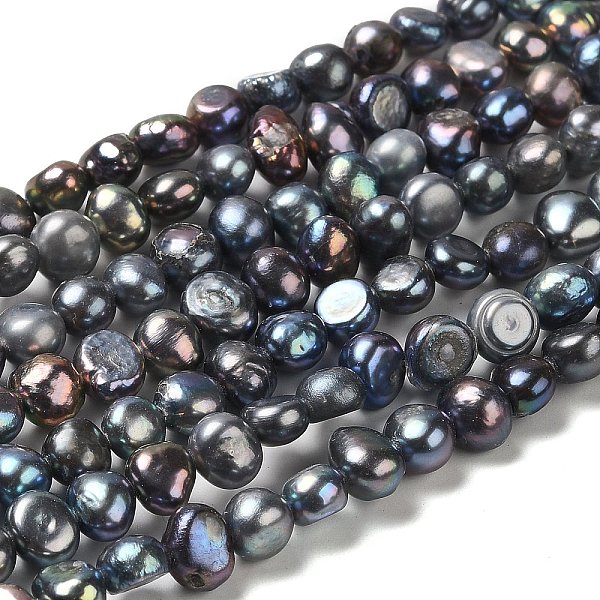 PandaHall Natural Cultured Freshwater Pearl Beads Strands, Two Sides Polished, Grade 3A, Dyed, Black, 5~6x5~6x3~5mm, Hole: 0.7mm, about...
PandaHall Natural Cultured Freshwater Pearl Beads Strands, Two Sides Polished, Grade 3A, Dyed, Black, 5~6x5~6x3~5mm, Hole: 0.7mm, about...