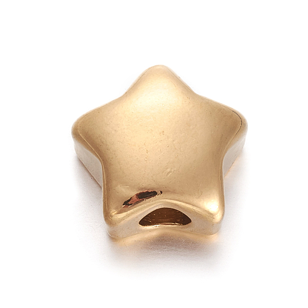 PandaHall 304 Stainless Steel Beads, Star, Golden, 11.5x11.5x5.8mm, Hole: 3mm 304 Stainless Steel Star
PandaHall 304 Stainless Steel Beads, Star, Golden, 11.5x11.5x5.8mm, Hole: 3mm 304 Stainless Steel Star