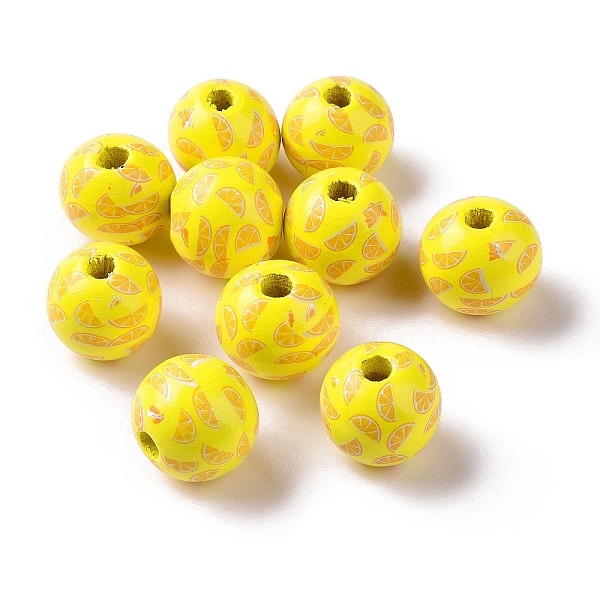 PandaHall Schima Wood European Beads, Large Hole Beads, Round, Orange Pattern, 15~16mm, Hole: 4mm Wood Orange Yellow
PandaHall Schima Wood European Beads, Large Hole Beads, Round, Orange Pattern, 15~16mm, Hole: 4mm Wood Orange Yellow