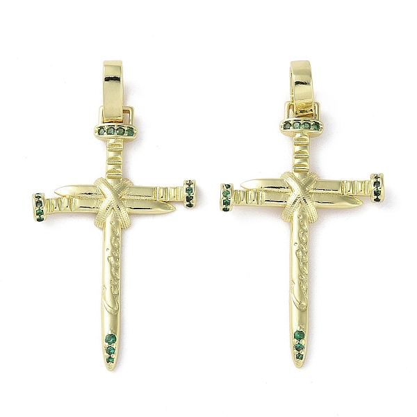 PandaHall Rack Plating Brass Cubic Zirconia Pendants, Lead Free & Cadmium Free, Cross, Real 18K Gold Plated, 36.5x22x2.5mm, Hole: 7x5mm..., Green
PandaHall Rack Plating Brass Cubic Zirconia Pendants, Lead Free & Cadmium Free, Cross, Real 18K Gold Plated, 36.5x22x2.5mm, Hole: 7x5mm..., Green