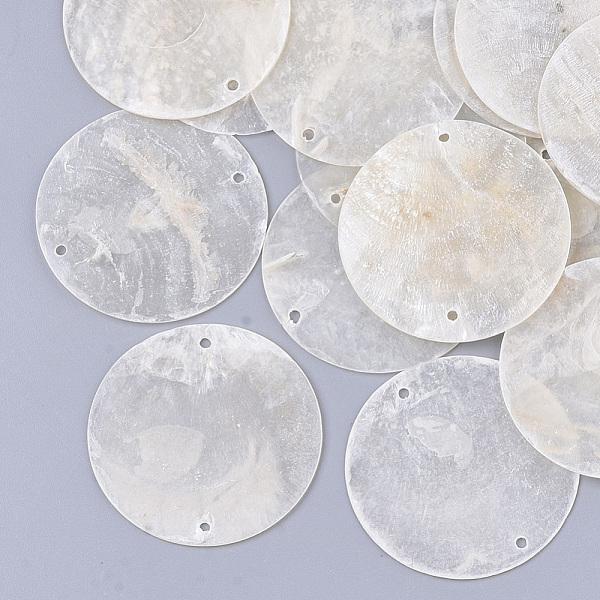 PandaHall Capiz Shell Links connectors, Flat Round, Seashell Color, 40x0.5~1.5mm, Hole: 1.8mm Capiz Shell Flat Round
PandaHall Capiz Shell Links connectors, Flat Round, Seashell Color, 40x0.5~1.5mm, Hole: 1.8mm Capiz Shell Flat Round