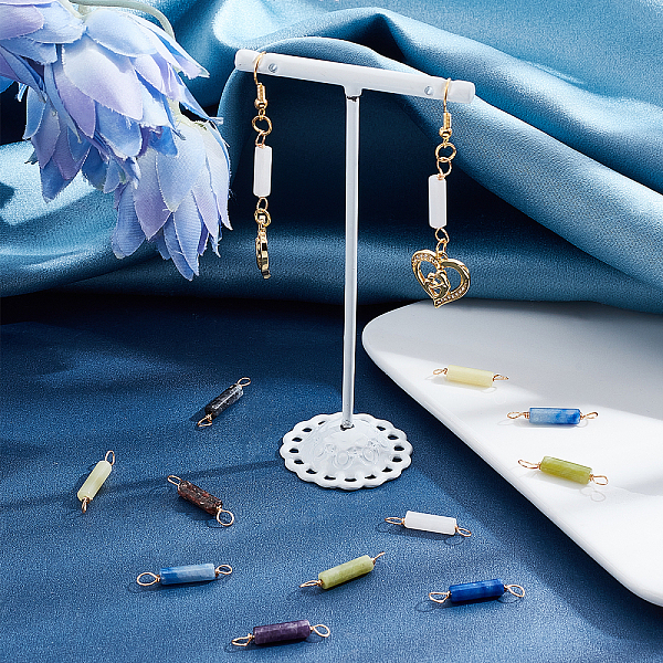 PandaHall SUPERFINDINGS 42Pcs 7 Style Natural Gemstone Link Connector Charms Column Crystal Stone Links with Light Gold Copper Wire Stone...
PandaHall SUPERFINDINGS 42Pcs 7 Style Natural Gemstone Link Connector Charms Column Crystal Stone Links with Light Gold Copper Wire Stone...