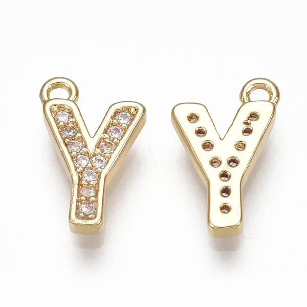 PandaHall Brass Cubic Zirconia Charms, Letter, Clear, Real 18K Gold Plated, Letter.Y, 11x6.5x1.5mm, Hole: 1mm Brass+Cubic Zirconia Letter Y...
PandaHall Brass Cubic Zirconia Charms, Letter, Clear, Real 18K Gold Plated, Letter.Y, 11x6.5x1.5mm, Hole: 1mm Brass+Cubic Zirconia Letter Y...