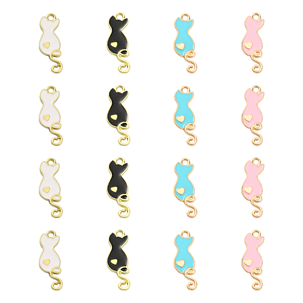 PandaHall 40Pcs 4 Colors Alloy Enamel Pendants, Cat, Light Gold, Mixed Color, 24.5x8.5x2mm, Hole: 1.8mm Alloy+Enamel Cat Shape Multicolor
PandaHall 40Pcs 4 Colors Alloy Enamel Pendants, Cat, Light Gold, Mixed Color, 24.5x8.5x2mm, Hole: 1.8mm Alloy+Enamel Cat Shape Multicolor