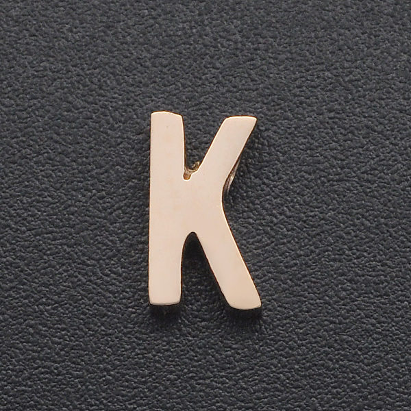 PandaHall 201 Stainless Steel Charms, for Simple Necklaces Making, Laser Cut, Letter, Rose Gold, Letter.K, 8x4.5x3mm, Hole: 1.8mm 201...
PandaHall 201 Stainless Steel Charms, for Simple Necklaces Making, Laser Cut, Letter, Rose Gold, Letter.K, 8x4.5x3mm, Hole: 1.8mm 201...