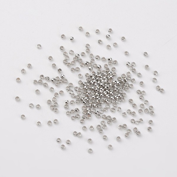 PandaHall Brass Crimp Beads, Cadmium Free & Lead Free, Rondelle, Nickel Color, about 2mm in diameter, 1.2mm long, hole: 1.2mm, about...
PandaHall Brass Crimp Beads, Cadmium Free & Lead Free, Rondelle, Nickel Color, about 2mm in diameter, 1.2mm long, hole: 1.2mm, about...