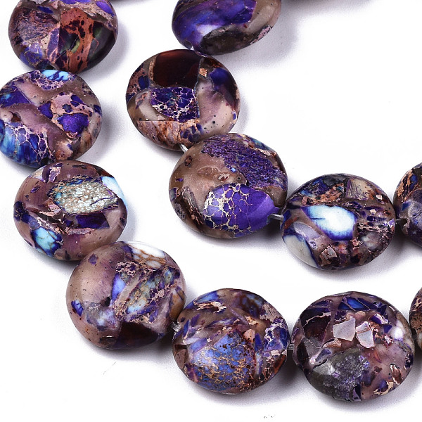 PandaHall Natural Imperial Jasper Beads Strands, Dyed, Flat Round, Indigo, 16x6mm, Hole: 1.4mm, about 25pcs/Strand, 15.55 inch(39.5cm)..., Purple
PandaHall Natural Imperial Jasper Beads Strands, Dyed, Flat Round, Indigo, 16x6mm, Hole: 1.4mm, about 25pcs/Strand, 15.55 inch(39.5cm)..., Purple
