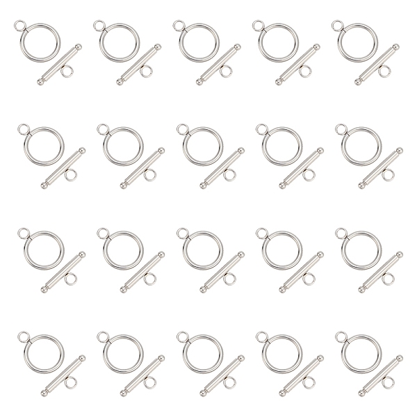 PandaHall 304 Stainless Steel Toggle Clasps, Stainless Steel Color, Toggle: 21x16mm, Hole: 3mm, Bar: 23x3mm, Hole: 3mm 304 Stainless Steel...
PandaHall 304 Stainless Steel Toggle Clasps, Stainless Steel Color, Toggle: 21x16mm, Hole: 3mm, Bar: 23x3mm, Hole: 3mm 304 Stainless Steel...