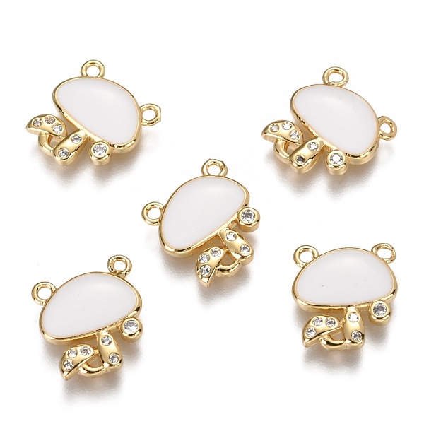 PandaHall Autumn Theme Brass Micro Pave Clear Cubic Zirconia Charms, Long-Lasting Plated Links, with Enamel, Mushroom, Real 18K Gold Plated..., White
PandaHall Autumn Theme Brass Micro Pave Clear Cubic Zirconia Charms, Long-Lasting Plated Links, with Enamel, Mushroom, Real 18K Gold Plated..., White