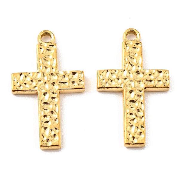 PandaHall Vacuum Plating 304 Stainless Steel Pendants, Textured, Cross Charm, Golden, 29x17x2.5mm, Hole: 2mm 304 Stainless Steel Cross
PandaHall Vacuum Plating 304 Stainless Steel Pendants, Textured, Cross Charm, Golden, 29x17x2.5mm, Hole: 2mm 304 Stainless Steel Cross