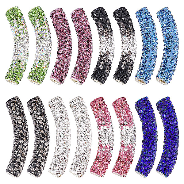 PandaHall SUNNYCLUE 1 Box 16Pcs 8 Color Rhinestone Tube Beads Curved Beads Bead Tube Spacer Beads Crystal Loose Beads for Jewelry Making..., Multicolor
PandaHall SUNNYCLUE 1 Box 16Pcs 8 Color Rhinestone Tube Beads Curved Beads Bead Tube Spacer Beads Crystal Loose Beads for Jewelry Making..., Multicolor