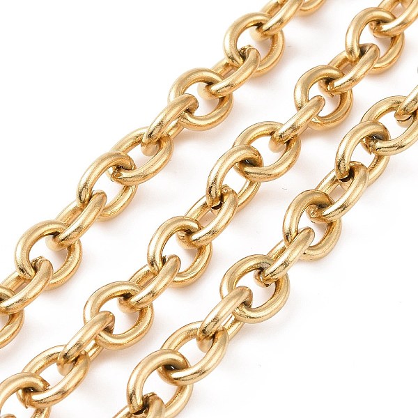 PandaHall 304 Stainless Steel Rolo Chains, Unwelded, Golden, 8mm, Links: 10.5x8x2mm 304 Stainless Steel
PandaHall 304 Stainless Steel Rolo Chains, Unwelded, Golden, 8mm, Links: 10.5x8x2mm 304 Stainless Steel