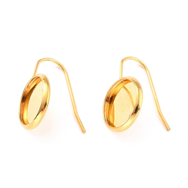 PandaHall 304 Stainless Steel Earring Hooks, with Cabochon Settings, Flat Round, Real 18K Gold Plated, 21mm, 21 Gauge, Pin: 0.7mm, Tray...
PandaHall 304 Stainless Steel Earring Hooks, with Cabochon Settings, Flat Round, Real 18K Gold Plated, 21mm, 21 Gauge, Pin: 0.7mm, Tray...