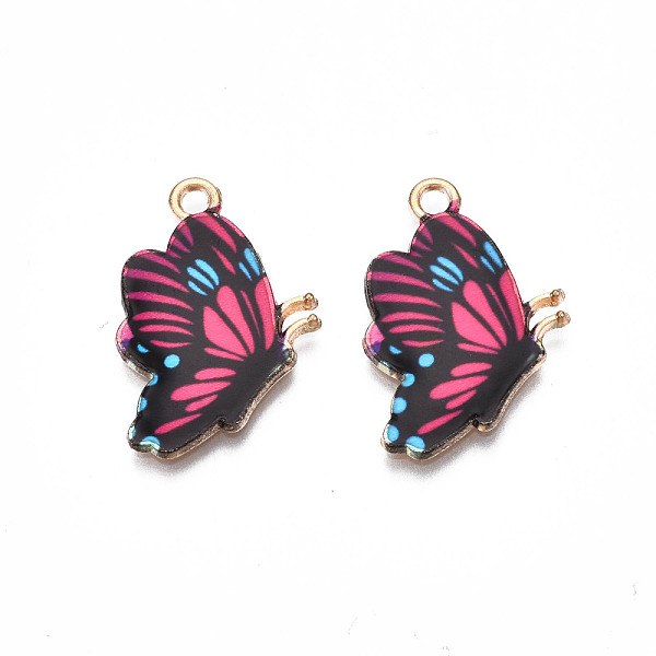 PandaHall Printed Alloy Pendants, Cadmium Free & Nickel Free & Lead Free, Light Gold, Butterfly, Medium Violet Red, 24.5x16.5x1.5mm, Hole...
PandaHall Printed Alloy Pendants, Cadmium Free & Nickel Free & Lead Free, Light Gold, Butterfly, Medium Violet Red, 24.5x16.5x1.5mm, Hole...