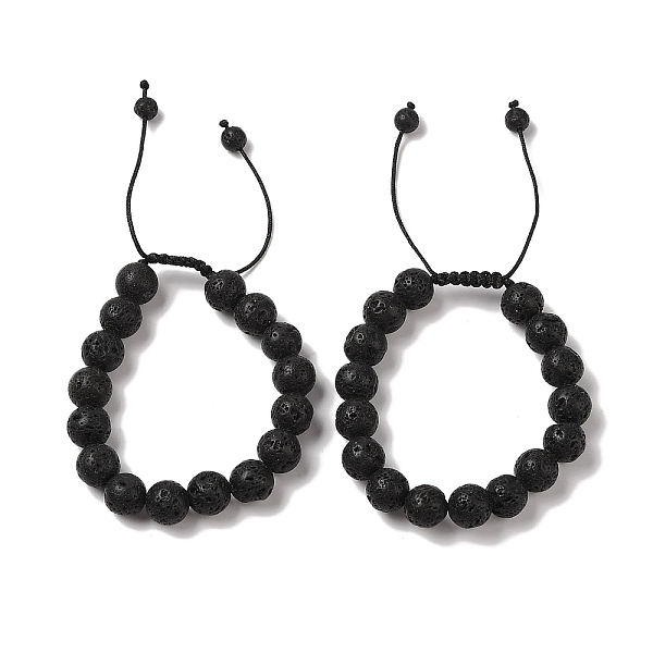 PandaHall 10mm Round Natural Lava Rock Braided Bead Bracelets, Adjustable Nylon Cord Bracelets for Women Men, Inner Diameter: 1-3/4~2-7/8...
PandaHall 10mm Round Natural Lava Rock Braided Bead Bracelets, Adjustable Nylon Cord Bracelets for Women Men, Inner Diameter: 1-3/4~2-7/8...