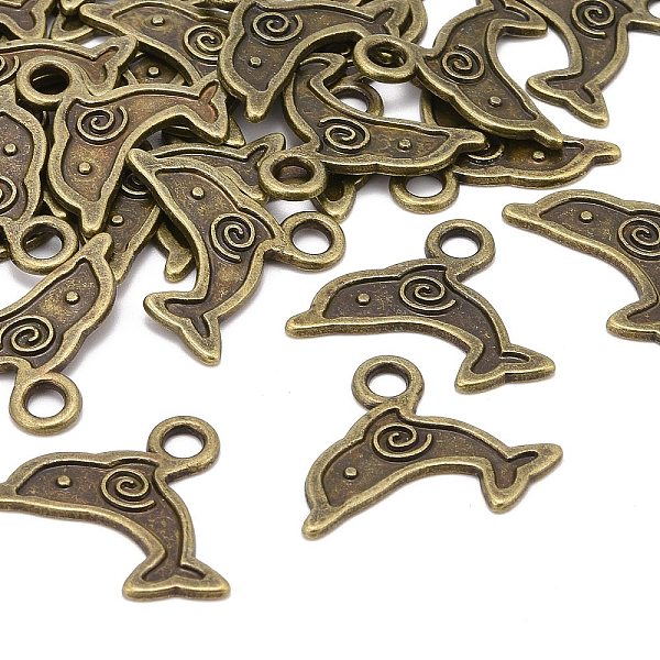 PandaHall Tibetan Style Alloy Pendants, Lead Free, Cadmium Free and Nickel Free, Dolphin, Antique Bronze Color, 20x25x1mm, Hole: 3mm Alloy...
PandaHall Tibetan Style Alloy Pendants, Lead Free, Cadmium Free and Nickel Free, Dolphin, Antique Bronze Color, 20x25x1mm, Hole: 3mm Alloy...