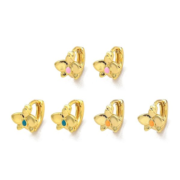 PandaHall Brass Hoop Earring, with Enamel, Real 18K Gold Plated, Mixed Color, 10.5x10mm Brass Flower Multicolor
PandaHall Brass Hoop Earring, with Enamel, Real 18K Gold Plated, Mixed Color, 10.5x10mm Brass Flower Multicolor