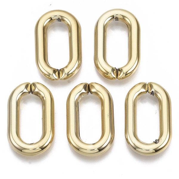 PandaHall CCB Plastic Linking Rings, Quick Link Connectors, For Jewelry Paperclip Chains, Drawn Elongated Cable Chains Making, Oval, Golden...
PandaHall CCB Plastic Linking Rings, Quick Link Connectors, For Jewelry Paperclip Chains, Drawn Elongated Cable Chains Making, Oval, Golden...