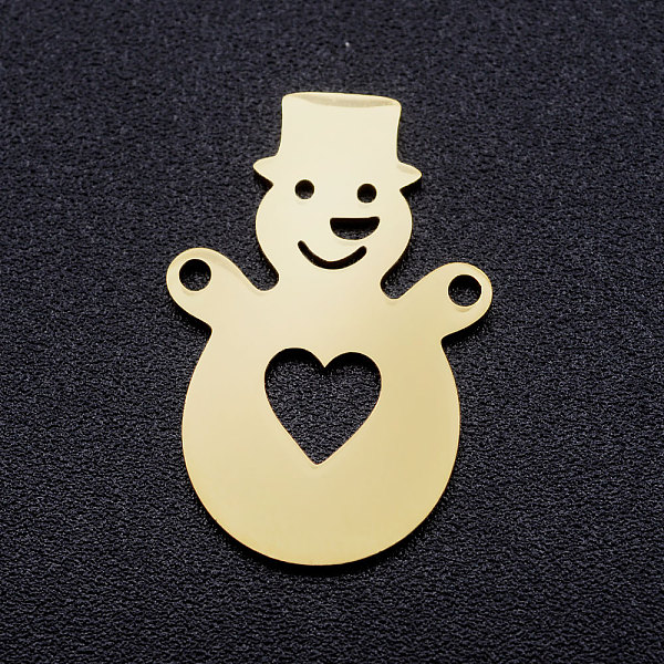 PandaHall 201 Stainless Steel Stamping Blank Links connectors, Christmas Snowman, Golden, 22x14.5x1mm, Hole: 1.4mm 201 Stainless Steel Human
PandaHall 201 Stainless Steel Stamping Blank Links connectors, Christmas Snowman, Golden, 22x14.5x1mm, Hole: 1.4mm 201 Stainless Steel Human