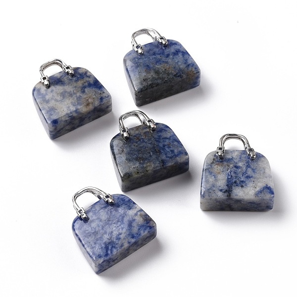 PandaHall Natural Blue Spot Jasper Brass Pendants, Platinum, Bag, 27.5x25x10mm, Hole: 6mm Blue Spot Jasper Bag
PandaHall Natural Blue Spot Jasper Brass Pendants, Platinum, Bag, 27.5x25x10mm, Hole: 6mm Blue Spot Jasper Bag