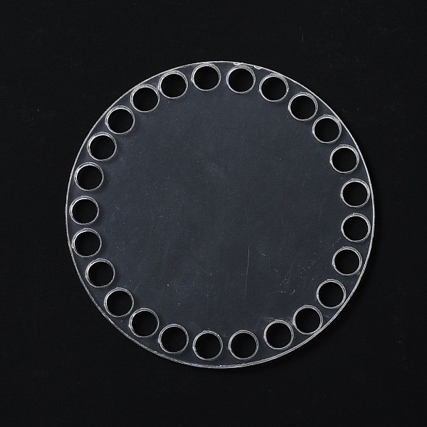 PandaHall Transparent Acrylic Crochet Basket Bases, for Knitting Basket, Flat Round, Clear, 100x3mm, Hole: 8mm Acrylic Clear
PandaHall Transparent Acrylic Crochet Basket Bases, for Knitting Basket, Flat Round, Clear, 100x3mm, Hole: 8mm Acrylic Clear