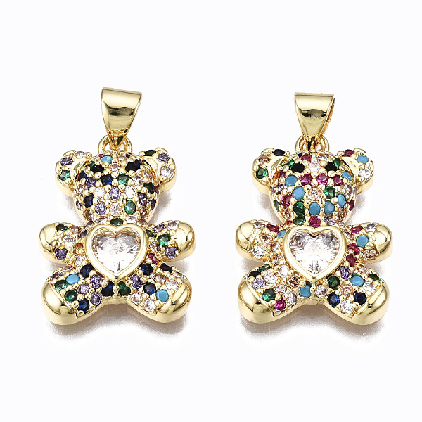 PandaHall Brass Micro Pave Clear Cubic Zirconia Pendants, Inlay Bear Shape Charms, Cadmium Free & Nickel Free & Lead Free, Real 16K Gold...
PandaHall Brass Micro Pave Clear Cubic Zirconia Pendants, Inlay Bear Shape Charms, Cadmium Free & Nickel Free & Lead Free, Real 16K Gold...