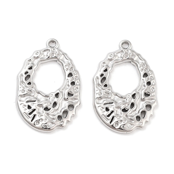 PandaHall 304 Stainless Steel Pendants, Textured Oval Charm, Stainless Steel Color, 22.5x15x2mm, Hole: 1.2mm 304 Stainless Steel Oval
PandaHall 304 Stainless Steel Pendants, Textured Oval Charm, Stainless Steel Color, 22.5x15x2mm, Hole: 1.2mm 304 Stainless Steel Oval