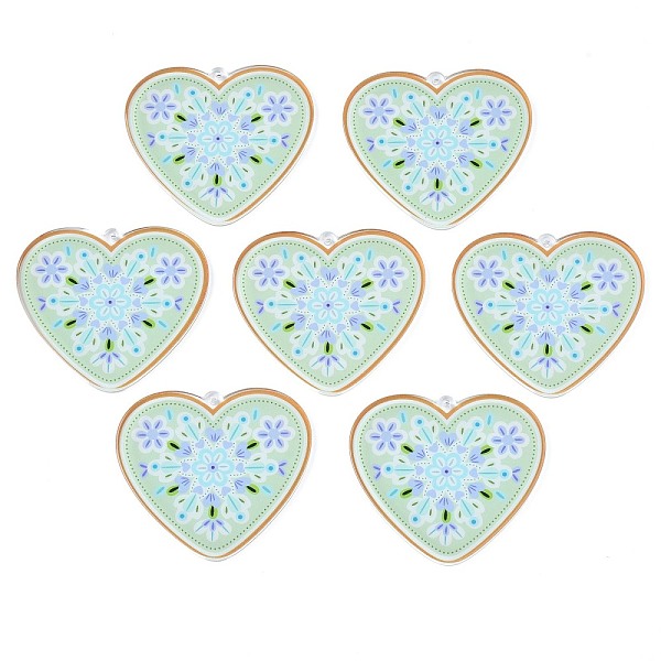 PandaHall Transparent Printed Acrylic Big Pendants, Heart, Sky Blue, 56.5x64.5x4mm, Hole: 2mm Acrylic Heart
PandaHall Transparent Printed Acrylic Big Pendants, Heart, Sky Blue, 56.5x64.5x4mm, Hole: 2mm Acrylic Heart