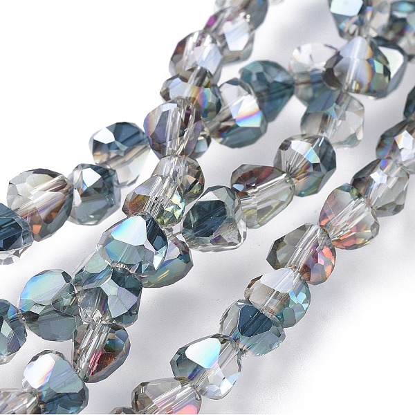PandaHall Electroplate Glass Beads Strands, Half Plated, Faceted, Heart, Green Plated, 6.5~7x7~7.5x5~6mm, Hole: 1.5mm, about 78~80pcs/strand...
PandaHall Electroplate Glass Beads Strands, Half Plated, Faceted, Heart, Green Plated, 6.5~7x7~7.5x5~6mm, Hole: 1.5mm, about 78~80pcs/strand...