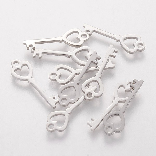 PandaHall 201 Stainless Steel Pendants, Heart Key, Stainless Steel Color, 19.5x6x1.1mm 201 Stainless Steel Key
PandaHall 201 Stainless Steel Pendants, Heart Key, Stainless Steel Color, 19.5x6x1.1mm 201 Stainless Steel Key