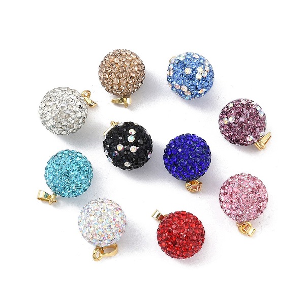 PandaHall Polymer Clay Rhinestone Pendants, with Rack Plating Brass Finding, Pave Disco Ball, Long-Lasting Plated, Lead Free & Cadmium Free..., Multicolor
PandaHall Polymer Clay Rhinestone Pendants, with Rack Plating Brass Finding, Pave Disco Ball, Long-Lasting Plated, Lead Free & Cadmium Free..., Multicolor