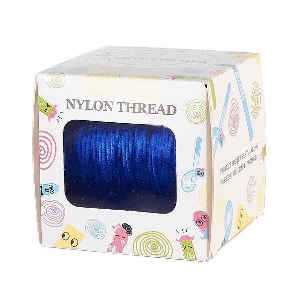 PandaHall Nylon Thread, Rattail Satin Cord, Blue, 1.0mm, about 76.55 yards(70m)/roll Nylon Blue
PandaHall Nylon Thread, Rattail Satin Cord, Blue, 1.0mm, about 76.55 yards(70m)/roll Nylon Blue