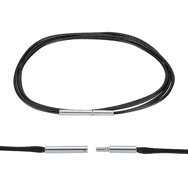 PandaHall Braided Waxed Polyester Round Cords, with Clasp, for Necklace Making, Black, 24~24-1/4 inch(61.2~61.6cm),0.1cm Waxed Polyester...
PandaHall Braided Waxed Polyester Round Cords, with Clasp, for Necklace Making, Black, 24~24-1/4 inch(61.2~61.6cm),0.1cm Waxed Polyester...