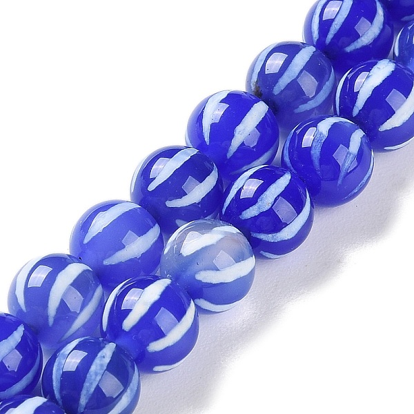 PandaHall Natural Tibetan Striped Pattern dZi Agate Beads Strands, Round, Blue, 8mm, Hole: 1mm, about 47~48pcs/strand, 14.69~15.35''...
PandaHall Natural Tibetan Striped Pattern dZi Agate Beads Strands, Round, Blue, 8mm, Hole: 1mm, about 47~48pcs/strand, 14.69~15.35''...