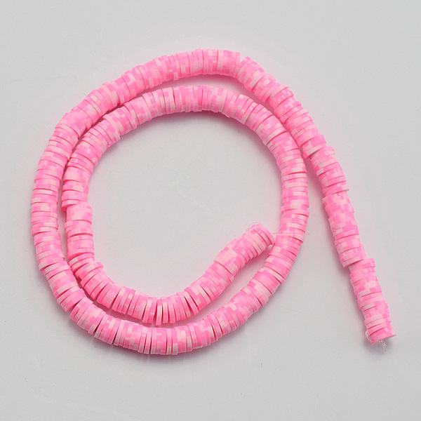 PandaHall Handmade Polymer Clay Beads Strand. DIY Accessories for Bracklet & Necklace Making, Flat Round, Hot Pink, 6x1mm, Hole: 1.5mm...
PandaHall Handmade Polymer Clay Beads Strand. DIY Accessories for Bracklet & Necklace Making, Flat Round, Hot Pink, 6x1mm, Hole: 1.5mm...
