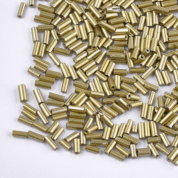 PandaHall Electroplate Glass Bugle Beads, Round Hole, Metallic Colours, Gold, 3~5x1.5~2mm, Hole: 0.8mm, about 15000pcs/bag Glass Gold
PandaHall Electroplate Glass Bugle Beads, Round Hole, Metallic Colours, Gold, 3~5x1.5~2mm, Hole: 0.8mm, about 15000pcs/bag Glass Gold
