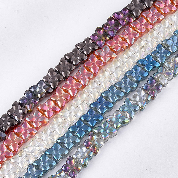 PandaHall Electroplate Glass Beads Strands, Flower, Mixed Color, 9x9x5mm, Hole: 0.9mm, about 80pcs/strand, 25.1 inch Glass Flower Multicolor
PandaHall Electroplate Glass Beads Strands, Flower, Mixed Color, 9x9x5mm, Hole: 0.9mm, about 80pcs/strand, 25.1 inch Glass Flower Multicolor