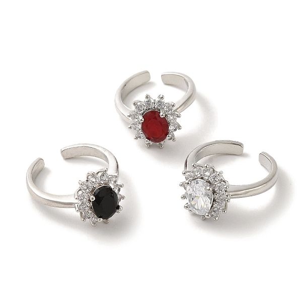 PandaHall Rack Plating Brass Micro Pave Cubic Zirconia Cuff Rings, Long-Lasting Plated, Lead Free & Cadmium Free, Flower, Mixed Color..., Multicolor
PandaHall Rack Plating Brass Micro Pave Cubic Zirconia Cuff Rings, Long-Lasting Plated, Lead Free & Cadmium Free, Flower, Mixed Color..., Multicolor