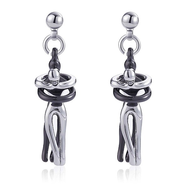PandaHall Hug Jewelry, Brass Embrace Couple Dangle Stud Earrings for Valentine's Day, Gunmetal & Platinum, 34.5x9.7mm, Pin: 0.7mm 316...
PandaHall Hug Jewelry, Brass Embrace Couple Dangle Stud Earrings for Valentine's Day, Gunmetal & Platinum, 34.5x9.7mm, Pin: 0.7mm 316...
