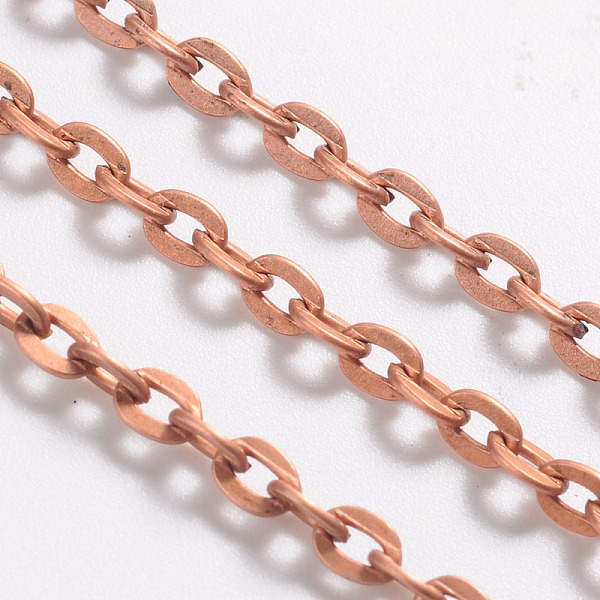 PandaHall Iron Cable Chains, Unwelded, with Spool, Flat Oval, Cadmium Free & Nickel Free & Lead Free, Red Copper Color, 4x2.7x0.7mm, about...
PandaHall Iron Cable Chains, Unwelded, with Spool, Flat Oval, Cadmium Free & Nickel Free & Lead Free, Red Copper Color, 4x2.7x0.7mm, about...
