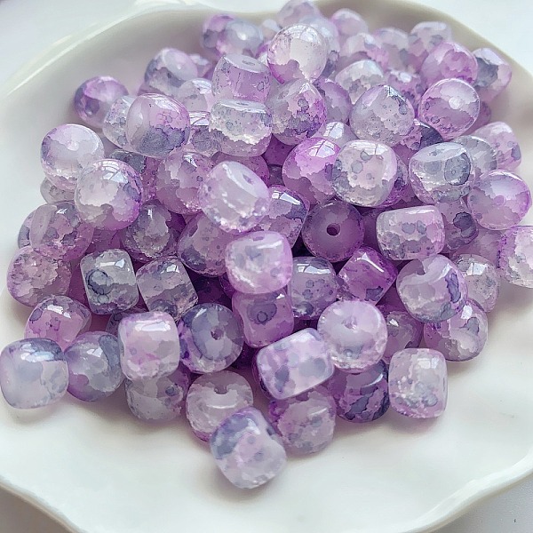 PandaHall Transparent Crackle Glass Beads Strand, Column, Purple, 8x6mm, Hole: 1.6mm, about 20pcs/bag Glass Column Purple
PandaHall Transparent Crackle Glass Beads Strand, Column, Purple, 8x6mm, Hole: 1.6mm, about 20pcs/bag Glass Column Purple